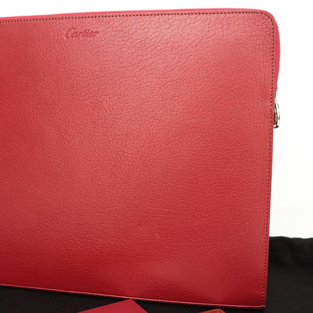 新品未使用 カルティエ Cartier レッド クラッチバッグ ポーチ