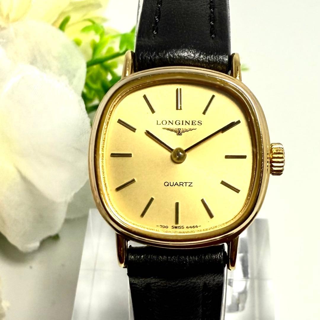 【稼働/新品電池】LONGINES 腕時計 クォーツ レディース スクエア