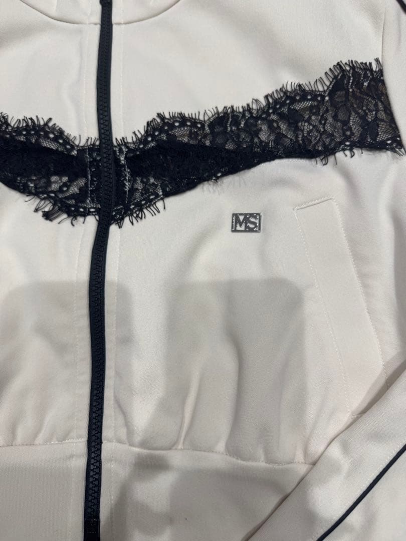 レースドッキングジャージトップス