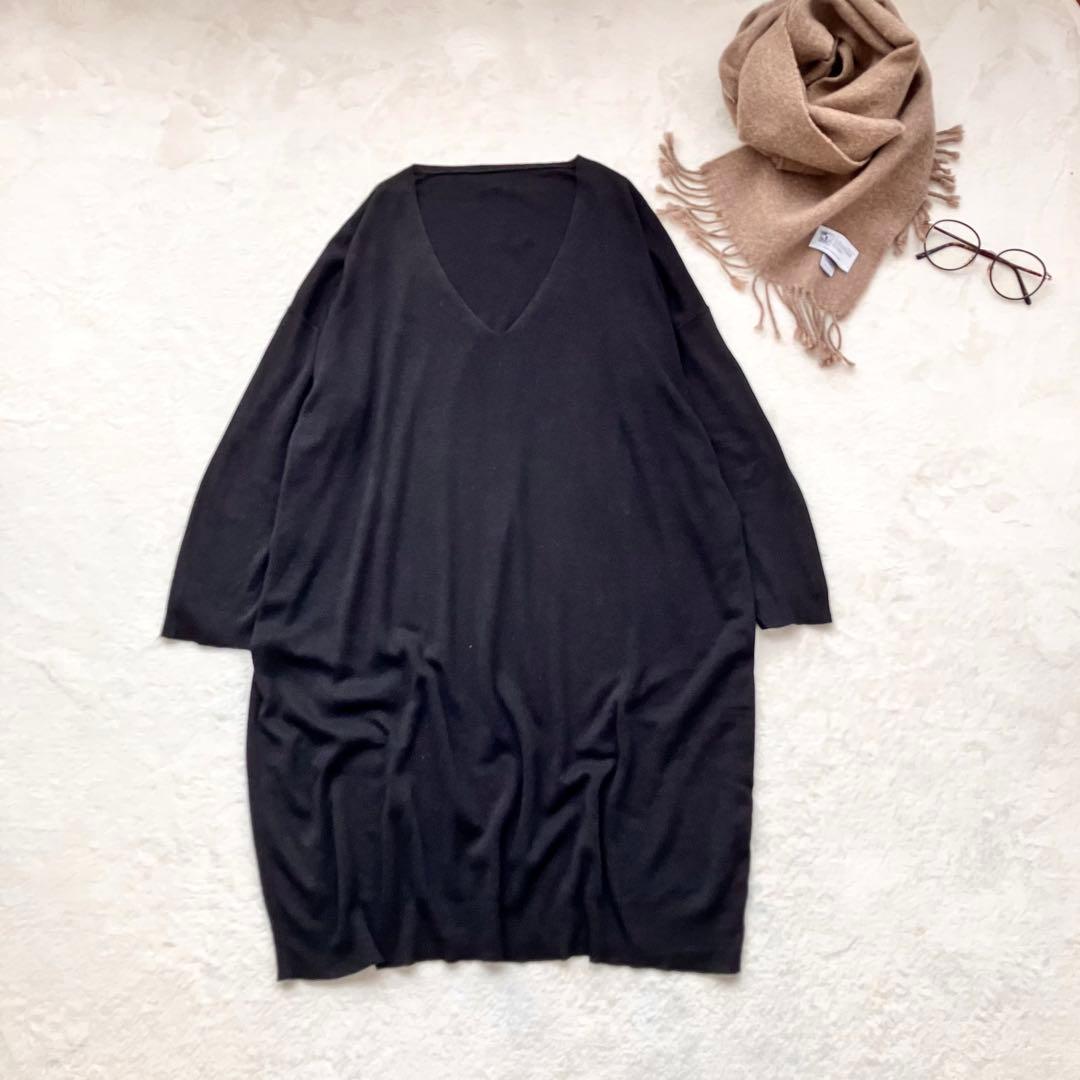 ヨーガンレール シルクリネン ニット プルオーバー チュニック ゆったり