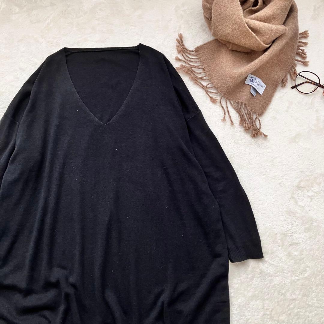 ヨーガンレール シルクリネン ニット プルオーバー チュニック ゆったり