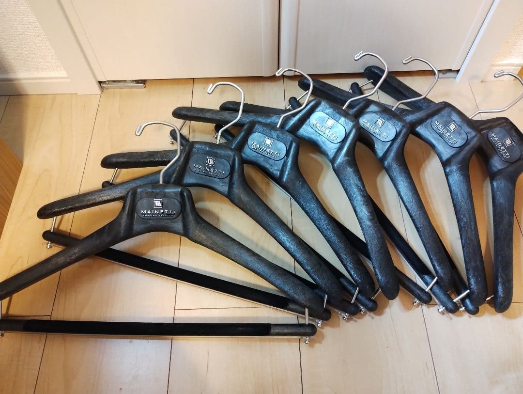 MAINETTI マイネッティ ハンガー 40cm 7本セット 滑り止め付き