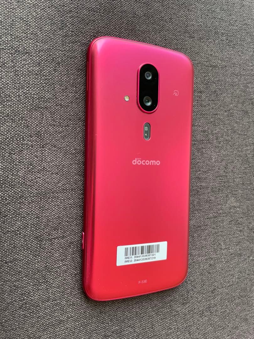 【美品】docomo らくらくスマホ F-53E ピンク ケース付き