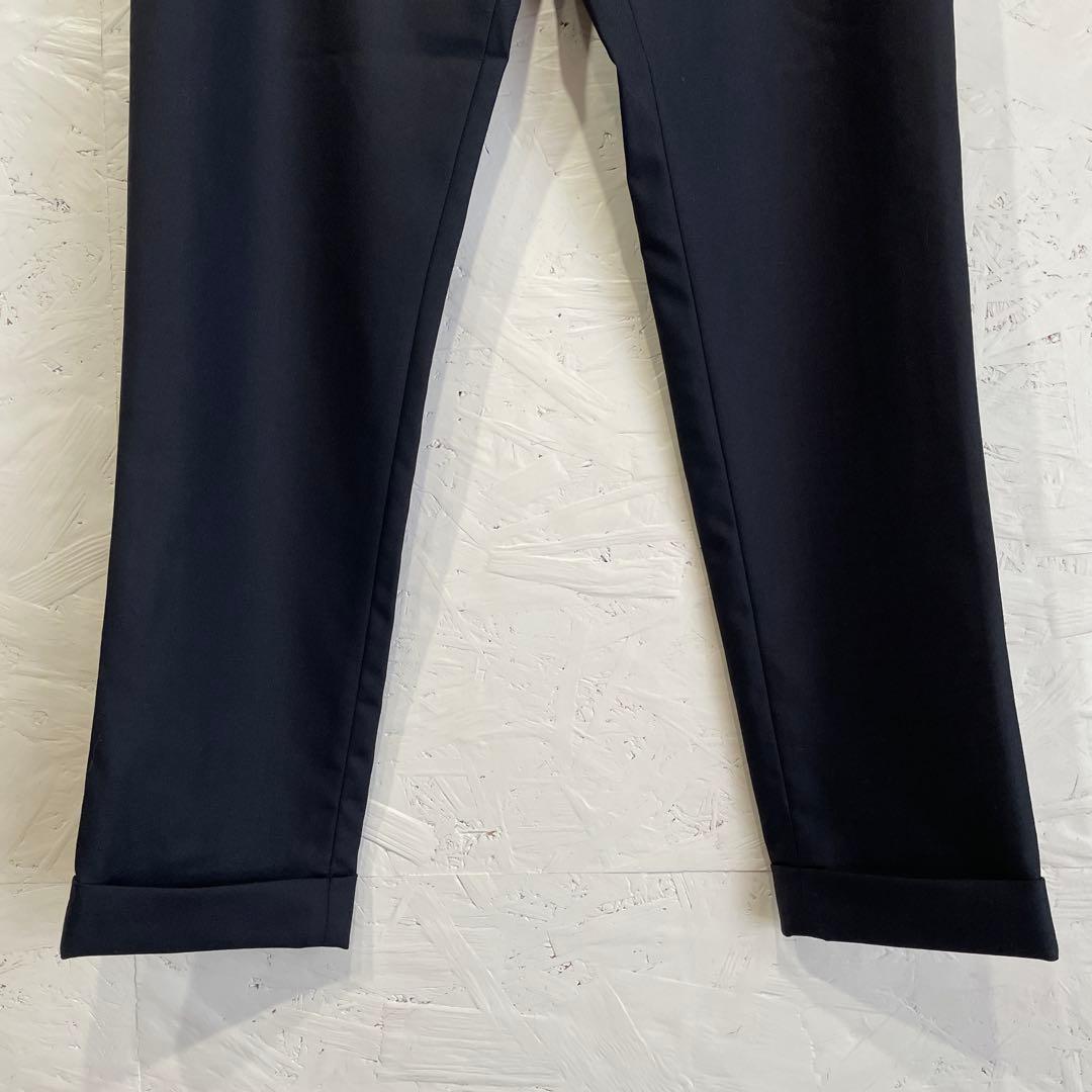 日本製【Paul Smith】ウールイージーパンツスラックス　ネイビー　M