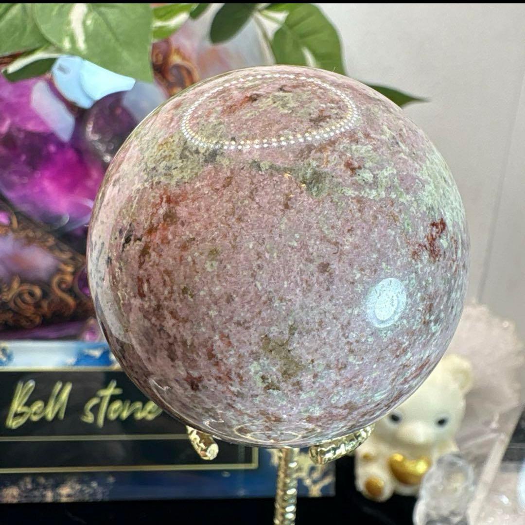 ピンクグレイニネススフィア♡ 木紋石No.2087