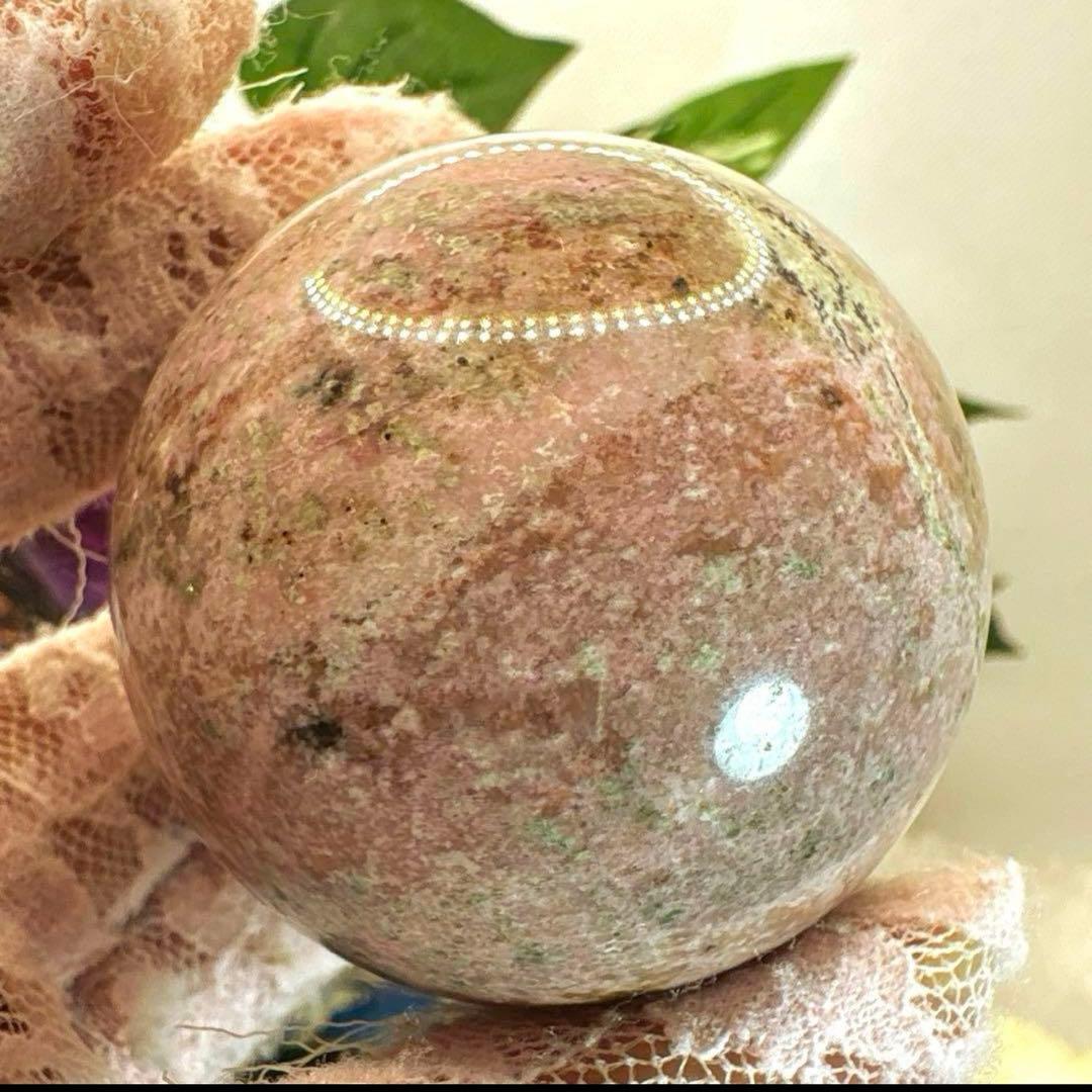 ピンクグレイニネススフィア♡ 木紋石No.2087