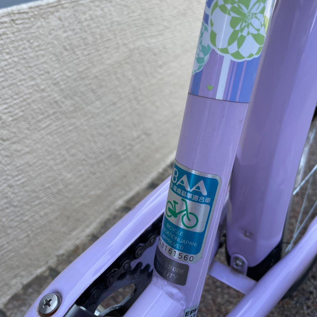 【手渡し限定】ブリヂストン　エコパル・モカ　22インチ　女の子　自転車