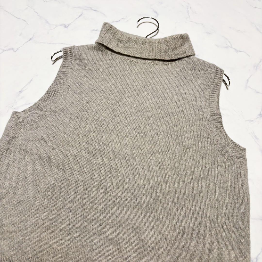 MARGARET HOWELL ニットベスト カシミヤ シルク ハイネック M