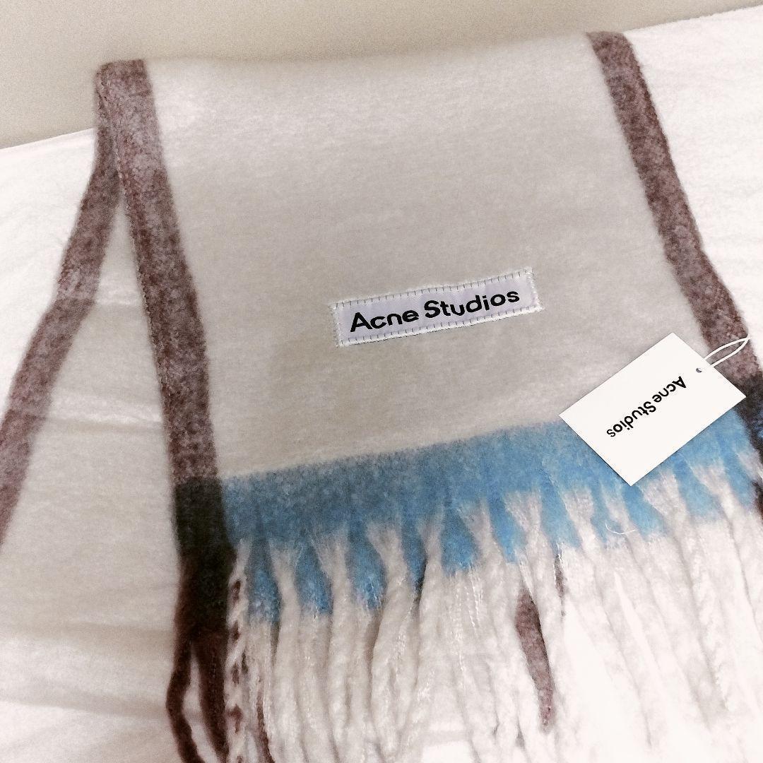 アイボリー　ACNE STUDIOS　マフラー　スカーフ