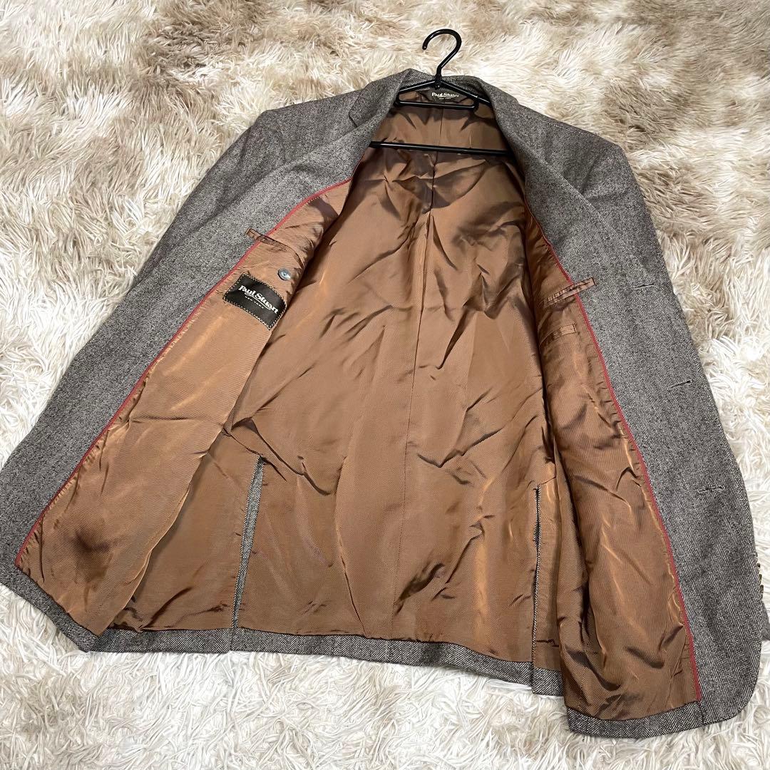 美品 ポールスチュアート テーラードジャケット カシミヤ混 メンズ 総裏 秋冬春