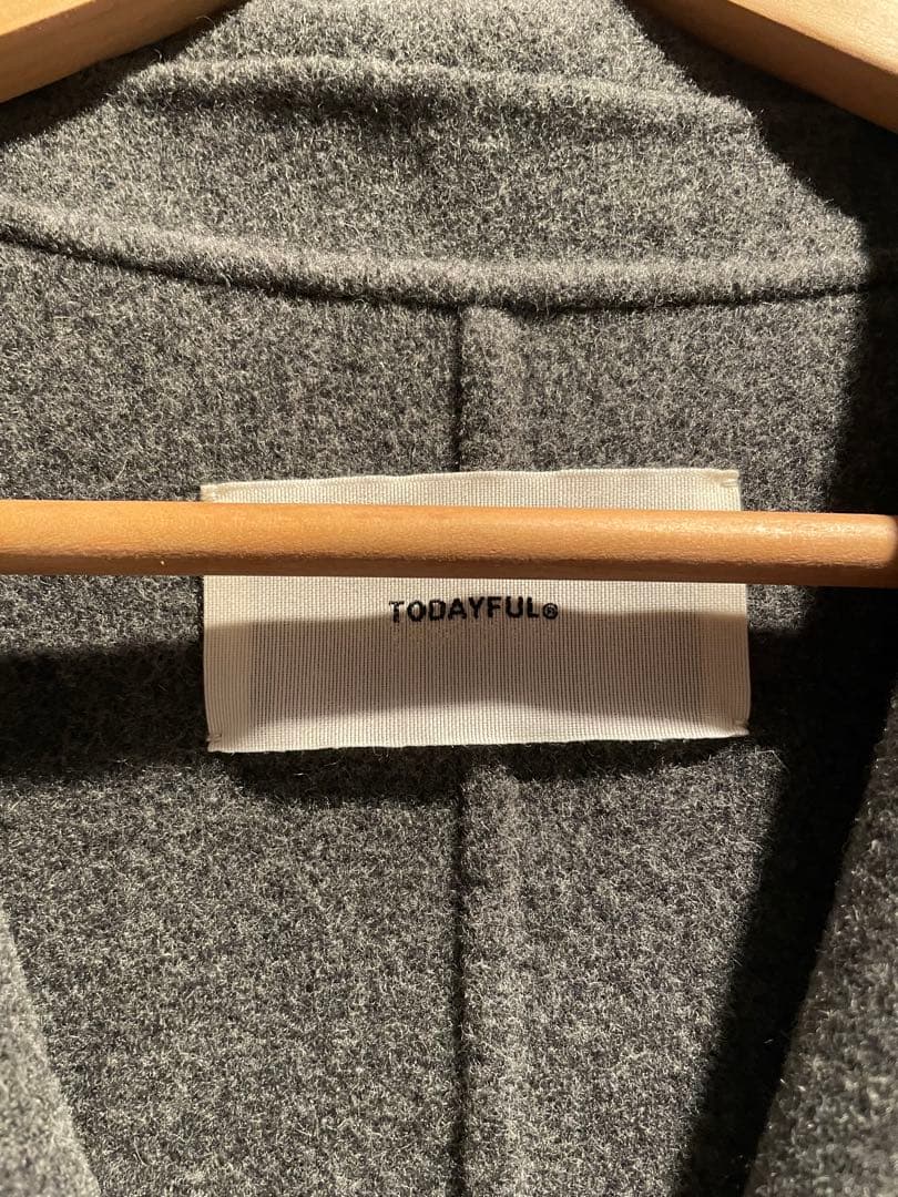 todayful ウールオーバーコート　36