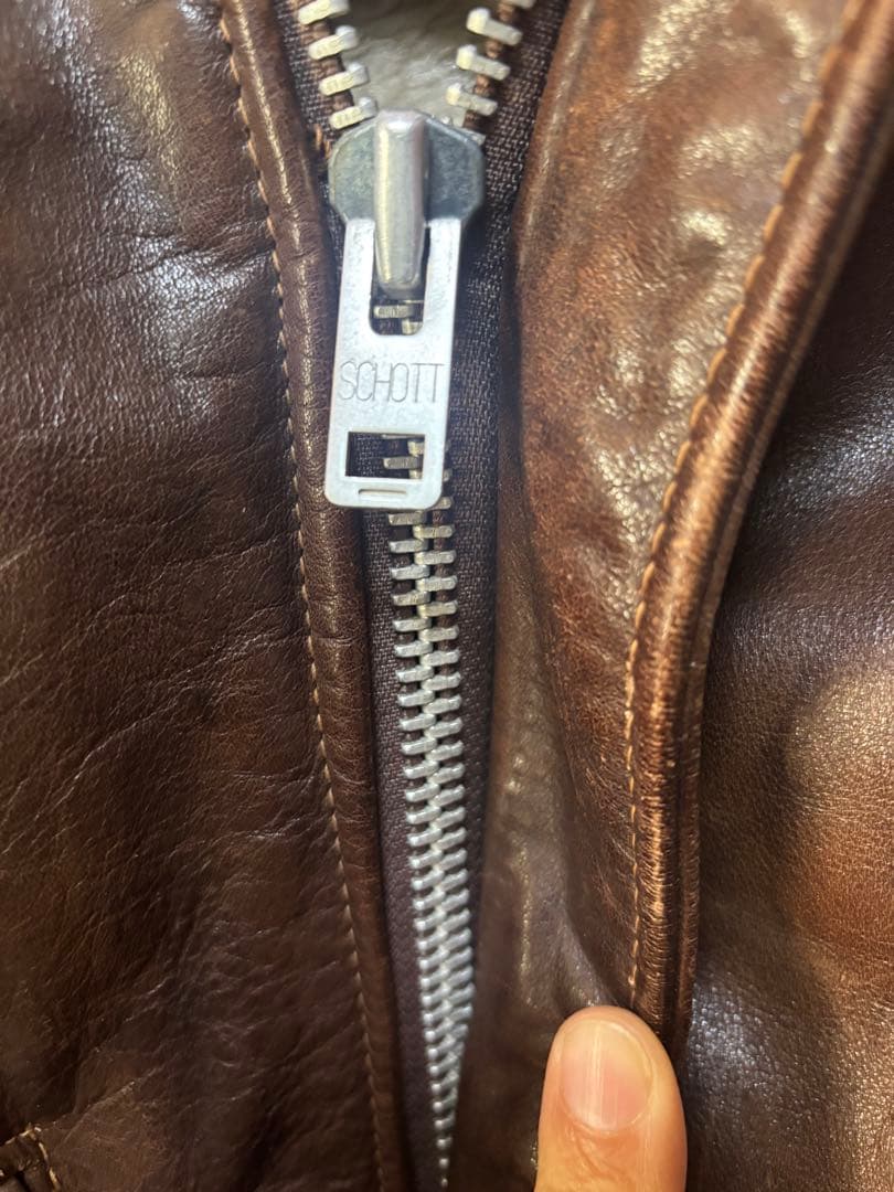 schott G-1 フライトジャケット　42 70s 60s ビンテージ　茶