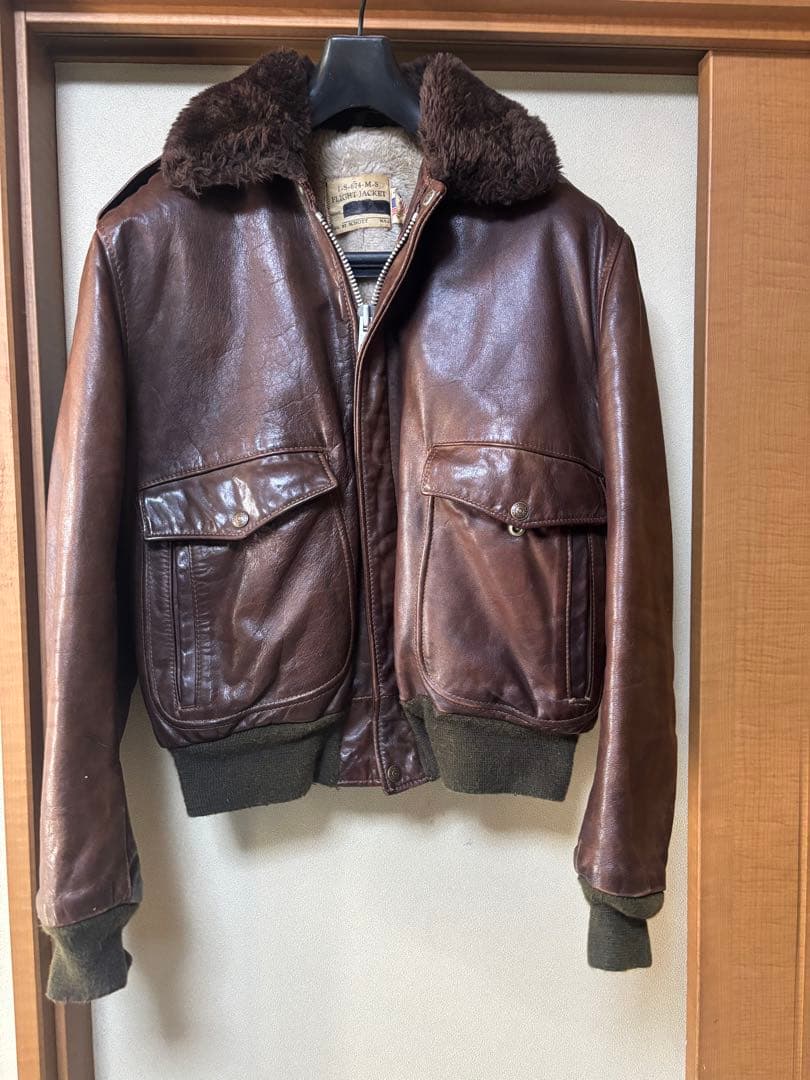 schott G-1 フライトジャケット　42 70s 60s ビンテージ　茶