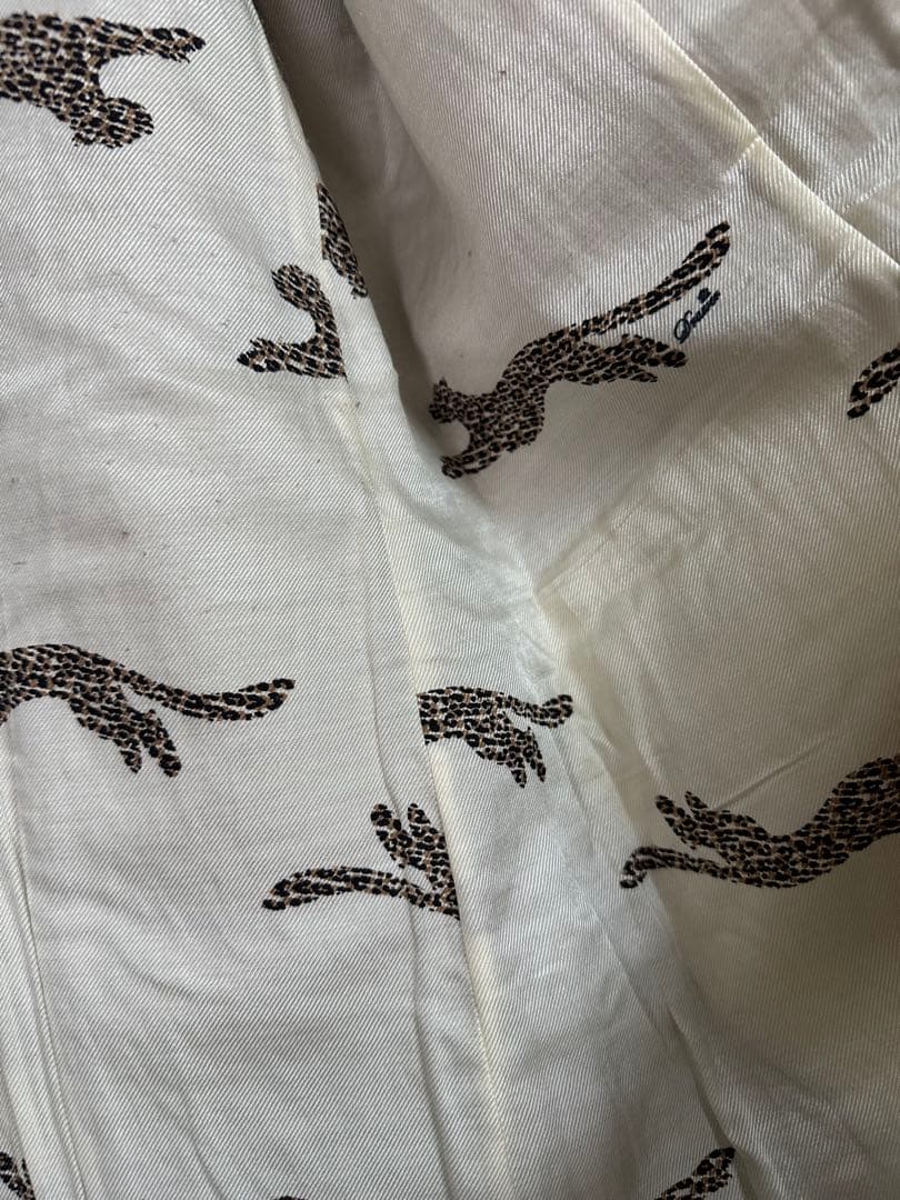 Drawer ドゥロワー 裏地レオパード チェスターコート　38