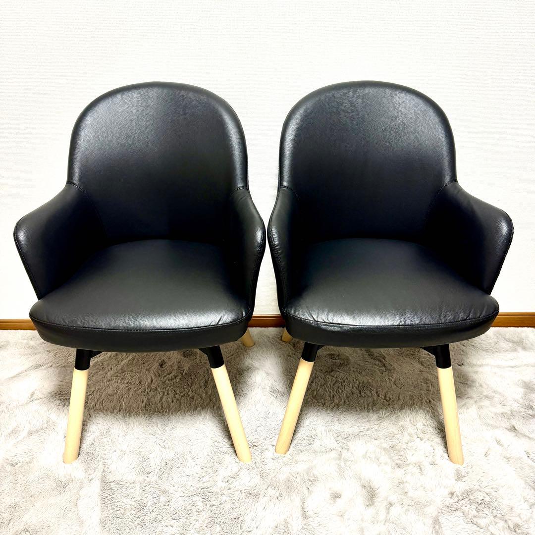 【Fishサカナ】IKEA ヤンオロフ回転パーソナルチェア ブラック