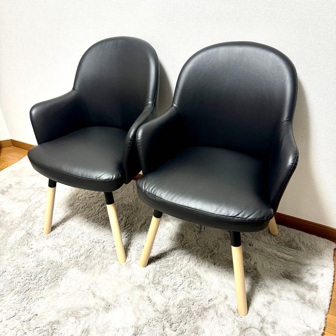 【Fishサカナ】IKEA ヤンオロフ回転パーソナルチェア ブラック