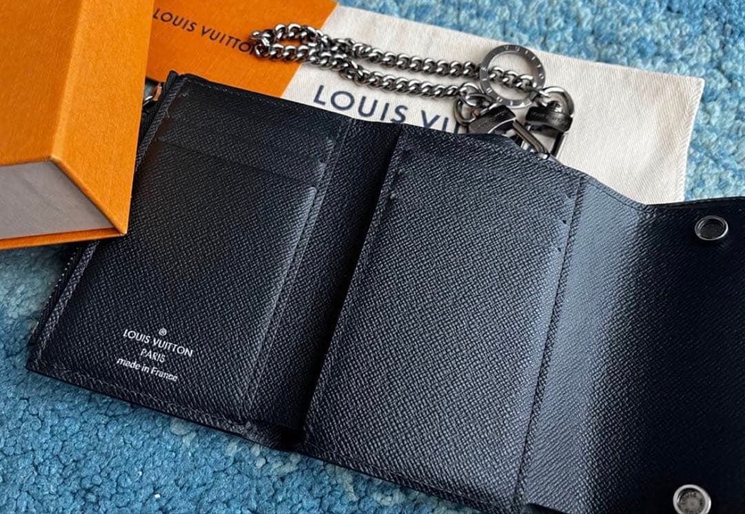 ルイヴィトン チェーン ウォレット LOUIS VUITTON 三つ折り 財布