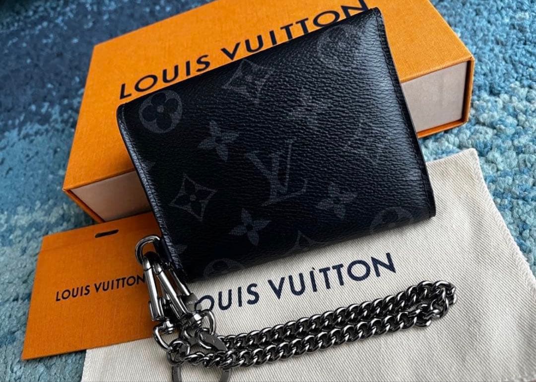 ルイヴィトン チェーン ウォレット LOUIS VUITTON 三つ折り 財布