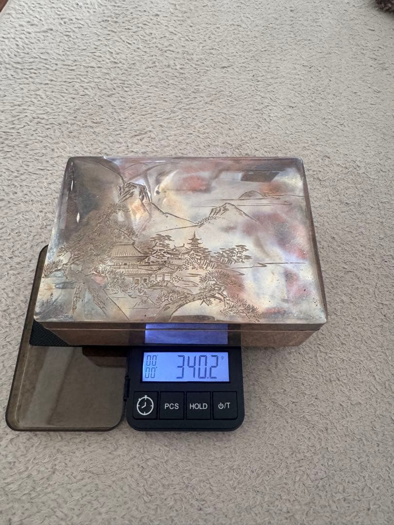 金工 シルバー 箱 銀純銀銀杯金貴金属プラチナアクセサリー硬貨金工