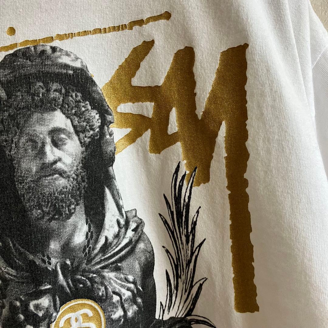 美品 90's USA製 オールドステューシー ヘラクレス 両面ロゴtシャツ