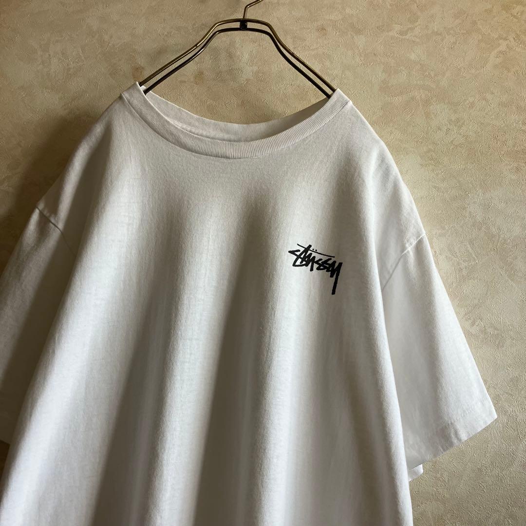 美品 90's USA製 オールドステューシー ヘラクレス 両面ロゴtシャツ