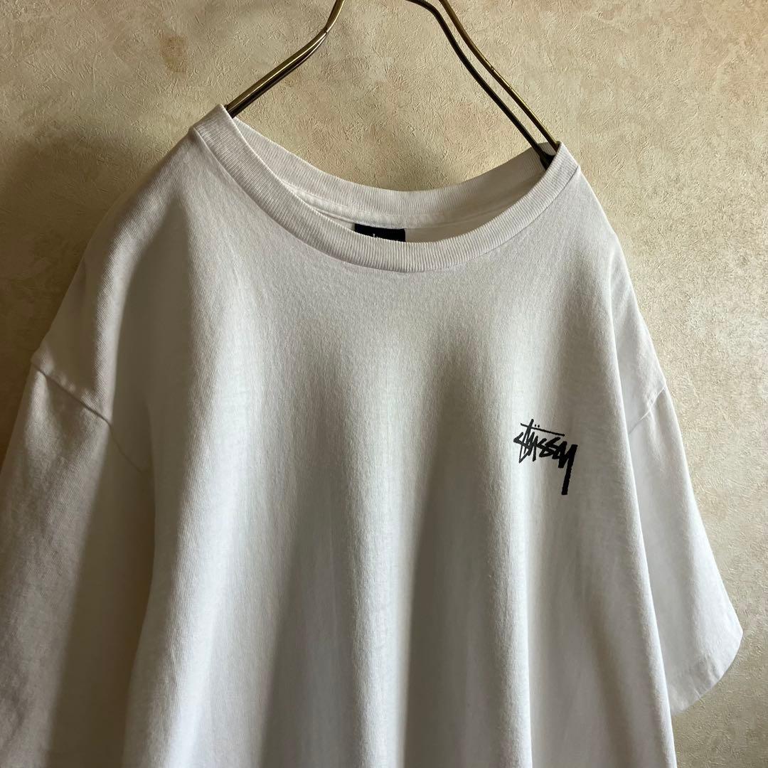 美品 90's USA製 オールドステューシー ヘラクレス 両面ロゴtシャツ