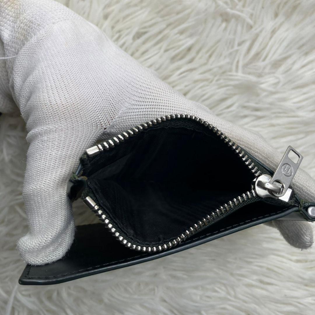 ✨未使用級美品✨マルジェラ　マネークリップ　小銭入れ　ステッチ　緑