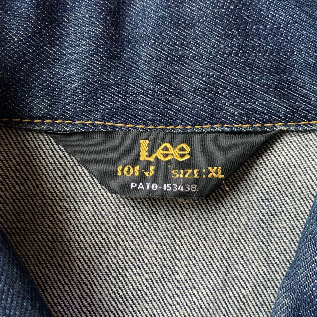 美品◎ユーロ Lee 101J デニム Gジャン 濃紺 XL