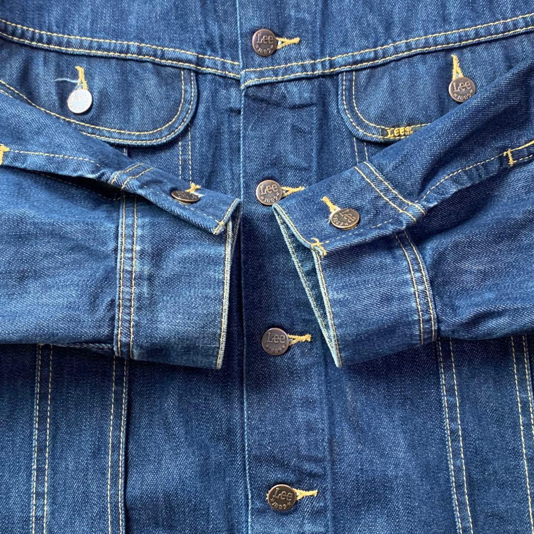 美品◎ユーロ Lee 101J デニム Gジャン 濃紺 XL