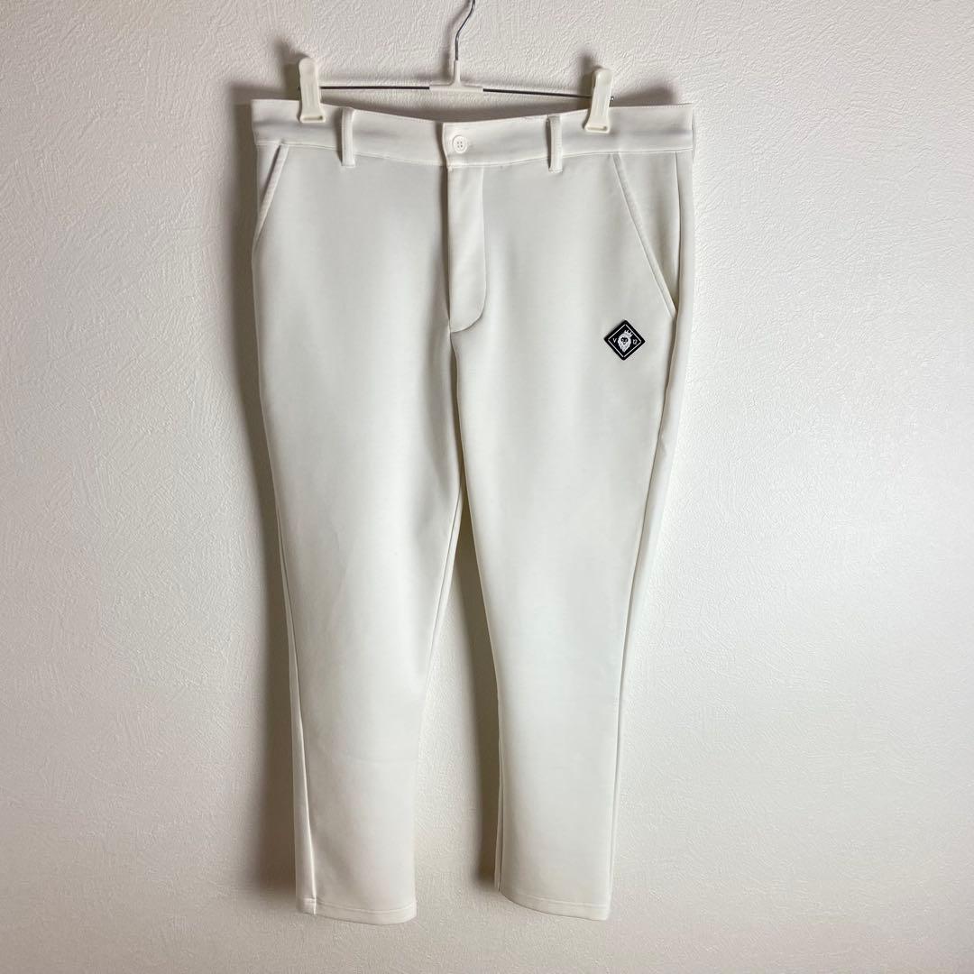 【V TWELVE】ホワイト ゴルフパンツ ポケット付き