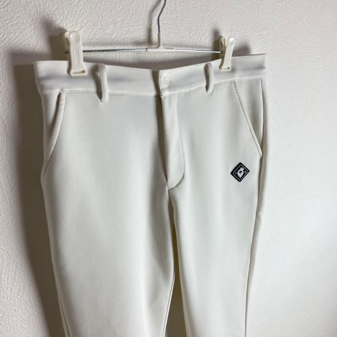 【V TWELVE】ホワイト ゴルフパンツ ポケット付き