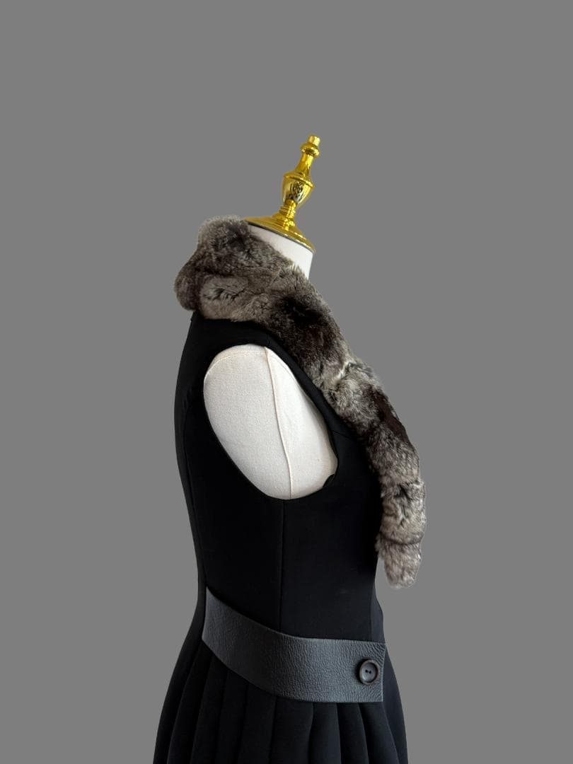 美品★FOXEY/フォクシーブティック マフラー チンチラ ファーティペット