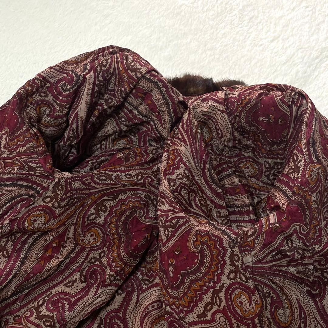 なめし柔らか◎デミバフミンク 本毛皮 ファーコート XL相当 リアルファー