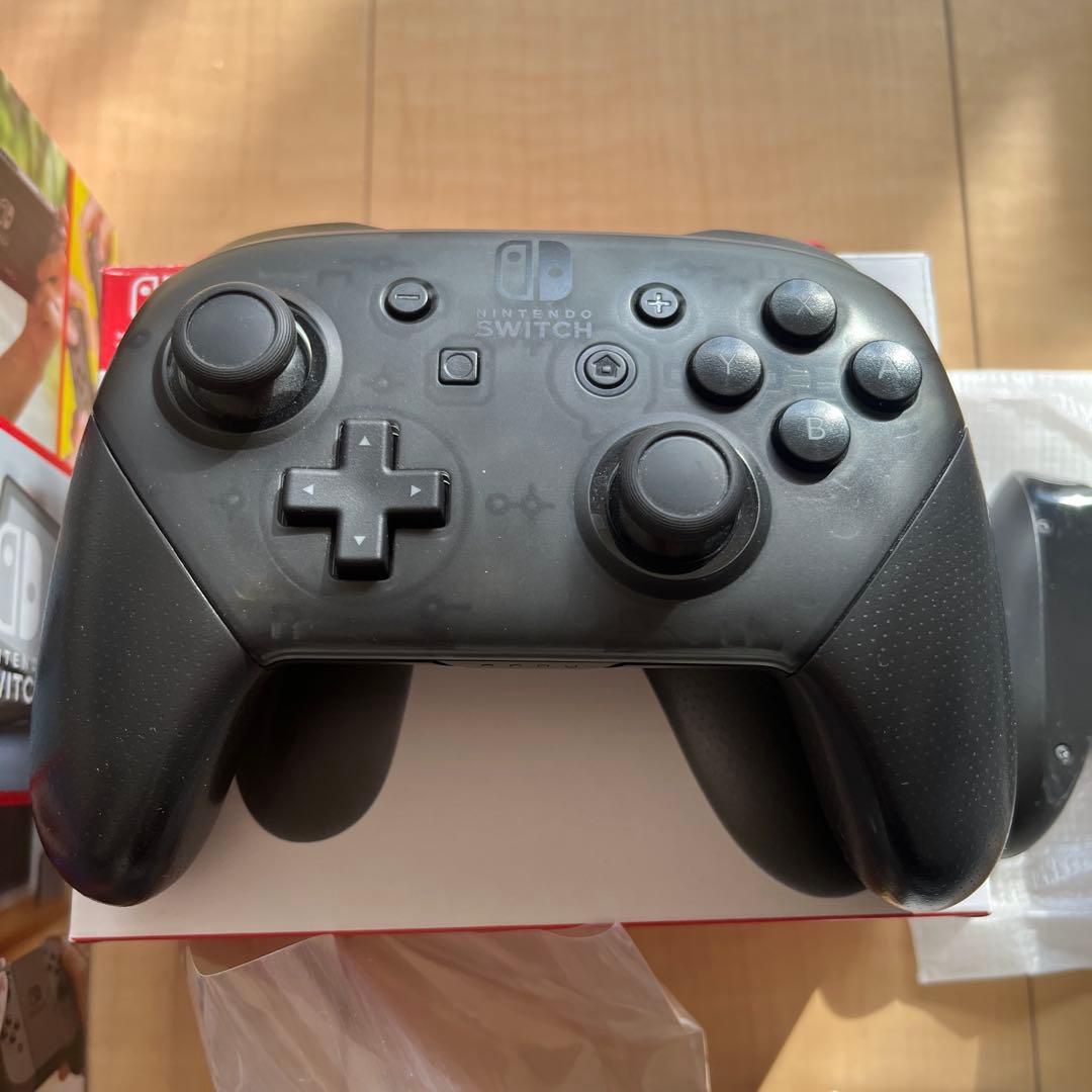 Nintendo Switch 本体 ブラック グレー　proコントローラー付き