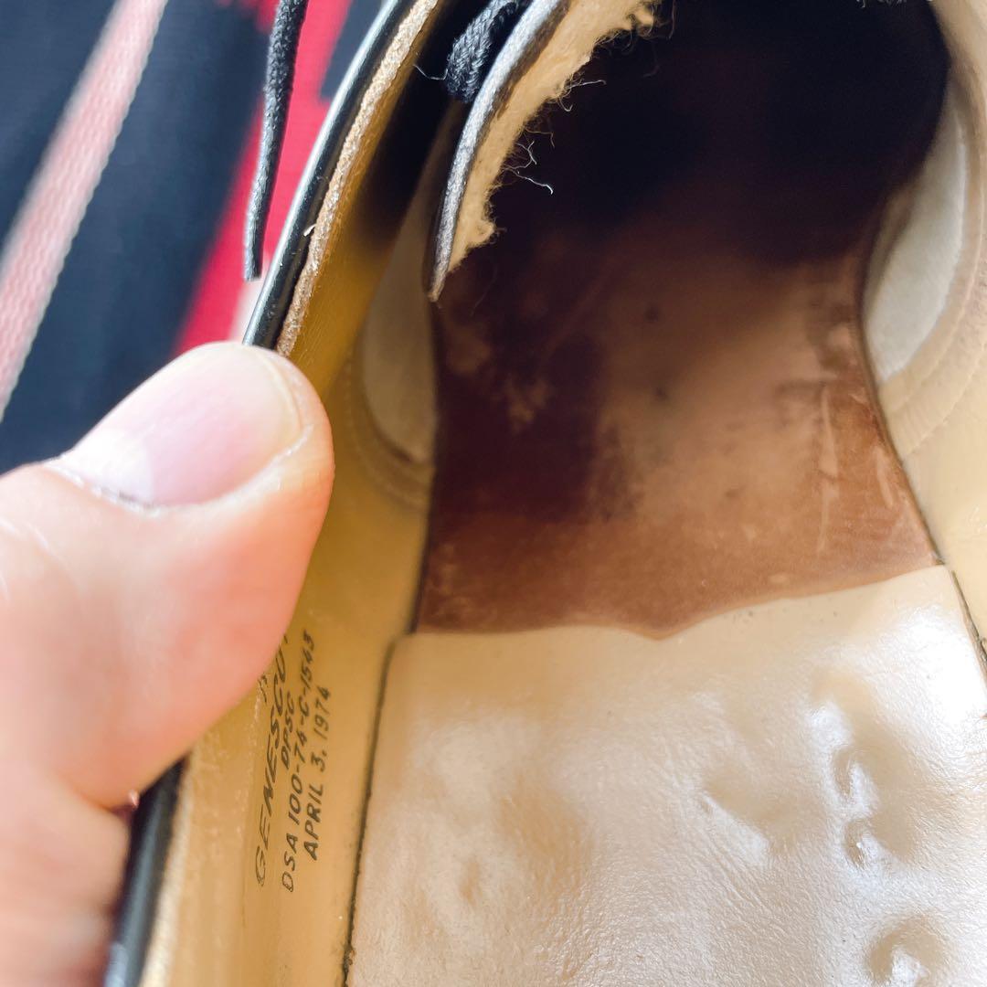 70s US NAVY サービスシューズ 1974年会計 ヴィンテージ