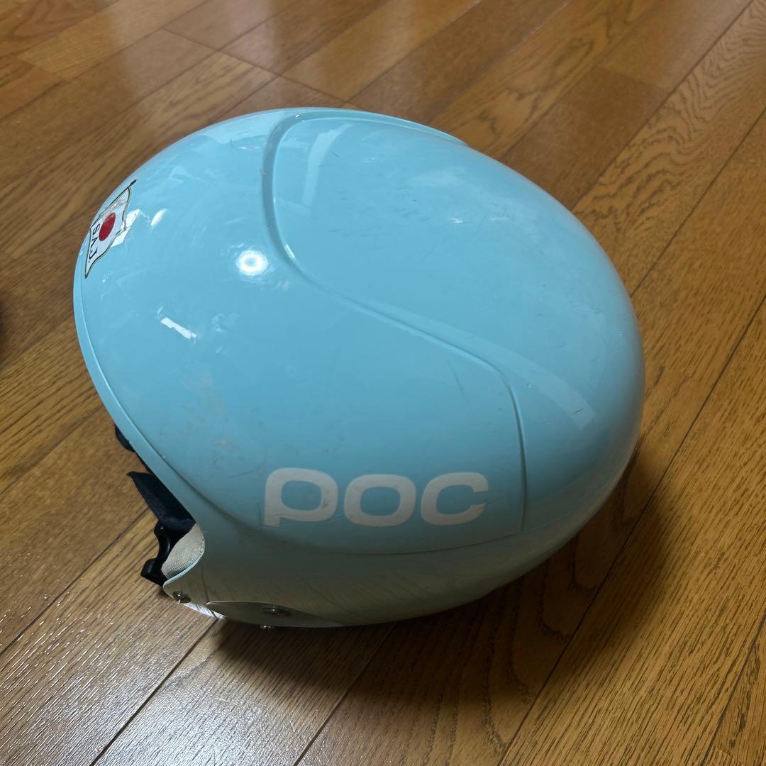 POC ヘルメット 水色 FISマーク付き ケース付き