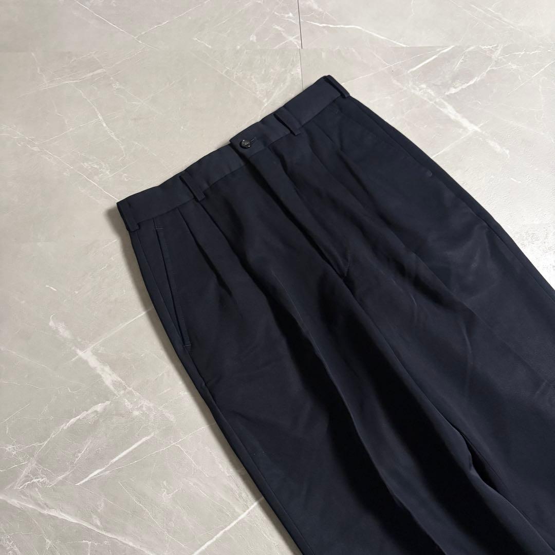 田中オム　80s コムデギャルソン　スラックス　ダークネイビー　ツータック