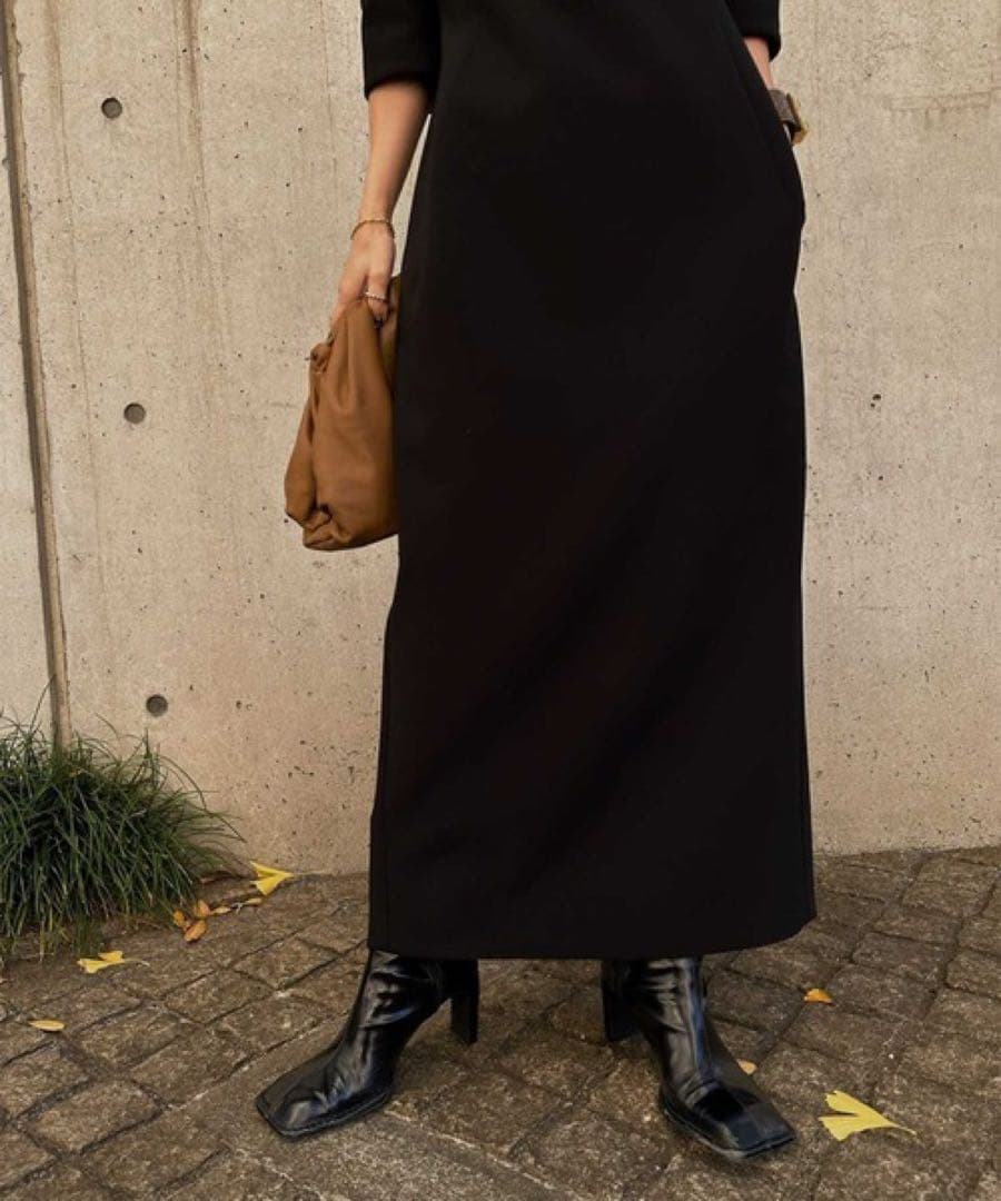 Ameri / EDGE SHOULDER BONDING DRESS アメリ