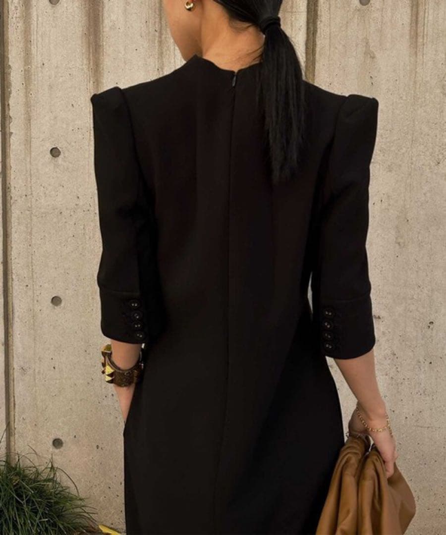 Ameri / EDGE SHOULDER BONDING DRESS アメリ