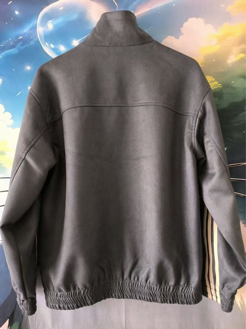 中国限定 アディダス 蛇年トラック スエード ジャケット ダークグレー L