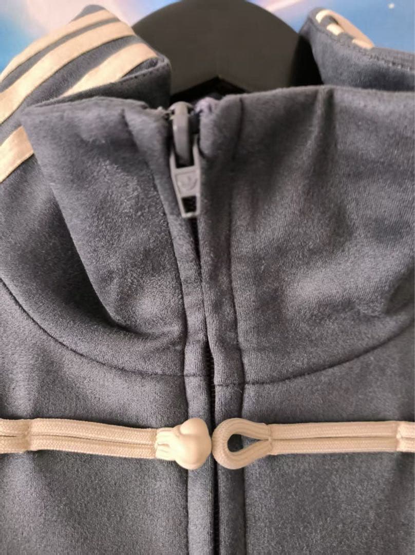 中国限定 アディダス 蛇年トラック スエード ジャケット ダークグレー L