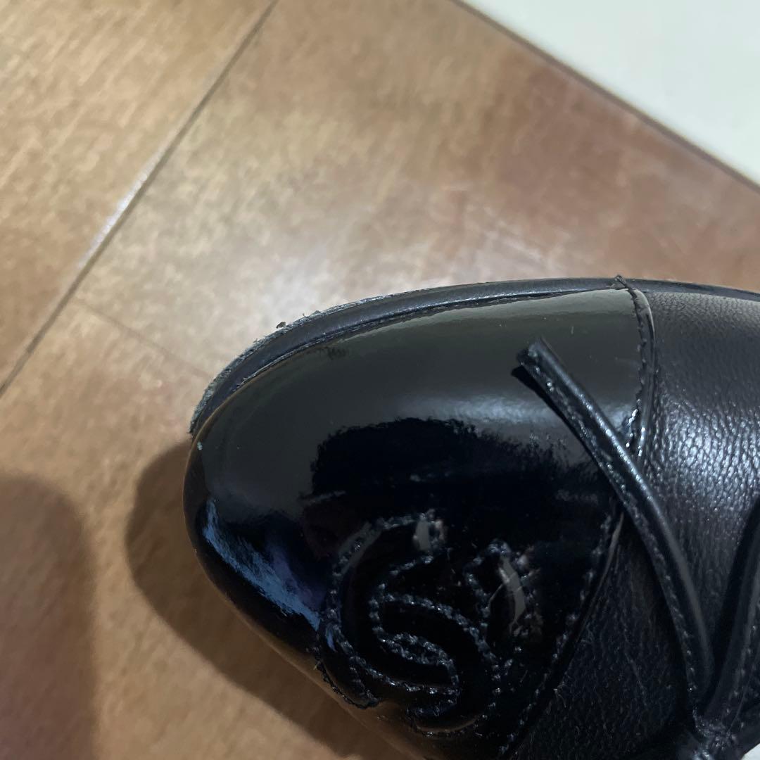 CHANEL バレエシューズ フラット リボン　37.5