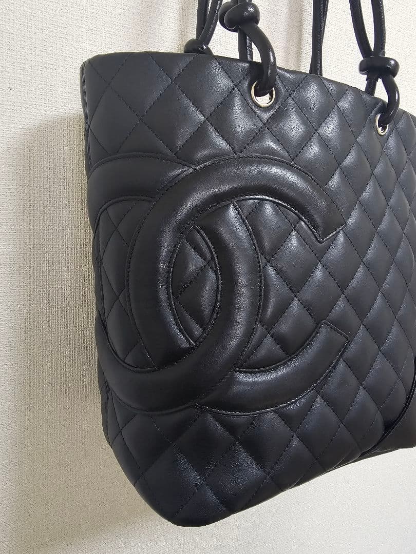 *超美品* CHANEL キルティング カンボンライン トートバッグ
