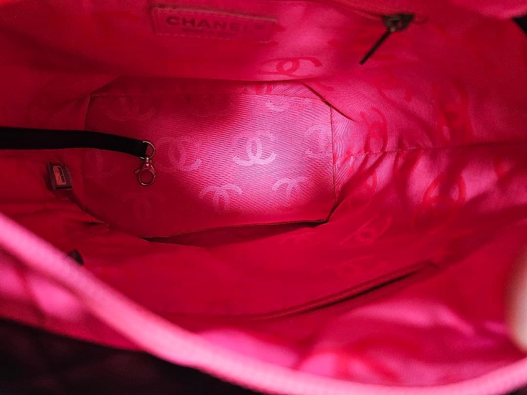 *超美品* CHANEL キルティング カンボンライン トートバッグ