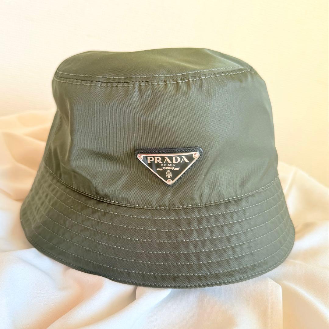 大特価　PRADA RE-NYLON バケットハット Lサイズ オリーブグリーン
