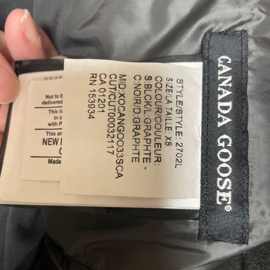 美品　カナダグース　ダウンベスト　ハイブリッジライトベスト　XS ブラック