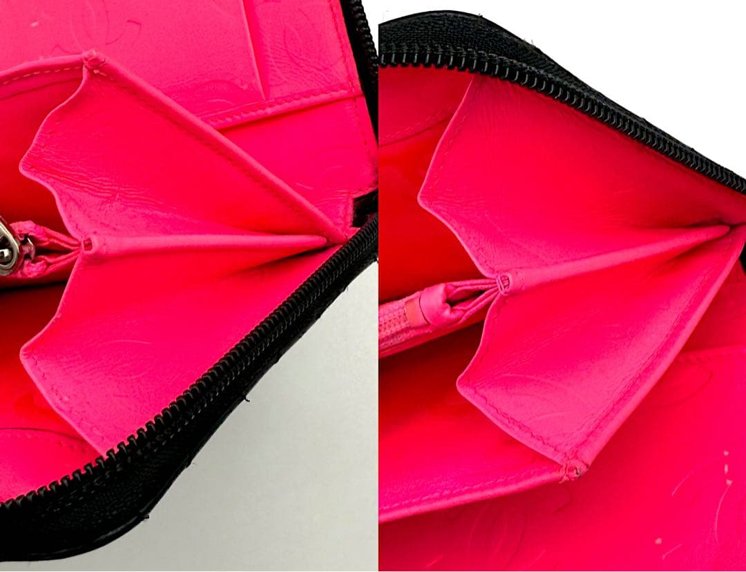 【あいあい様】専用カンボンライン ラウンドファスナー オーガナイザー 黒×ピンク