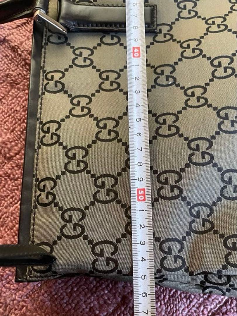 ★GUCCI GGパターン ナイロンビジネスバッグ 大きめ