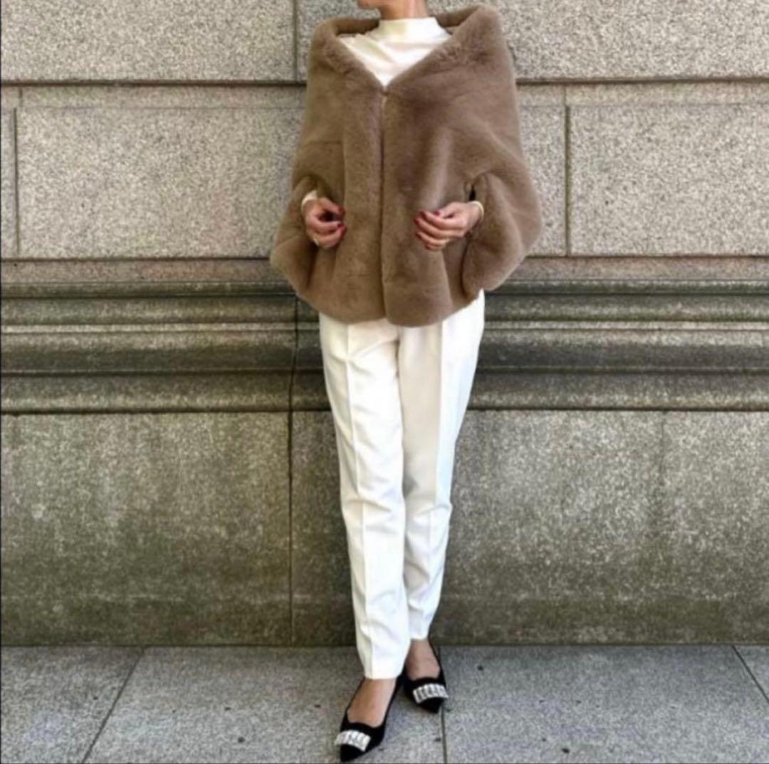 即購入可　新品未使用 タグ付き　JENNE リッチボリュームファーケープ