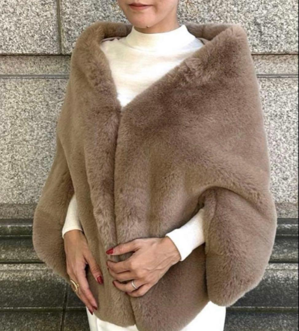 即購入可　新品未使用 タグ付き　JENNE リッチボリュームファーケープ